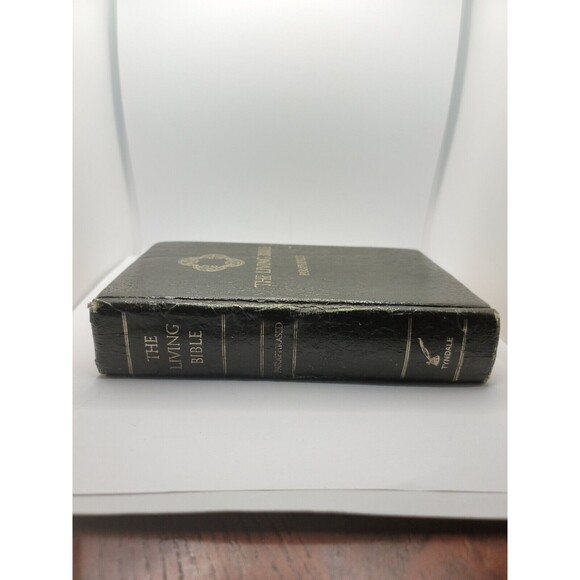 The Living Bible Paraphrased Genuine Cowhide Leather Tyndale 1974 38th Printing - Picture 6 of 9